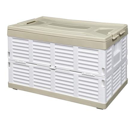 กล่องเก็บของพับได้ STACKO 37x56x35.5 ซม. สีครีม/ขาว_0
