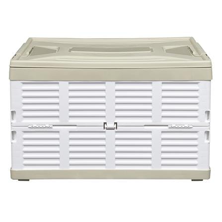 กล่องเก็บของพับได้ STACKO 37x56x35.5 ซม. สีครีม/ขาว_1