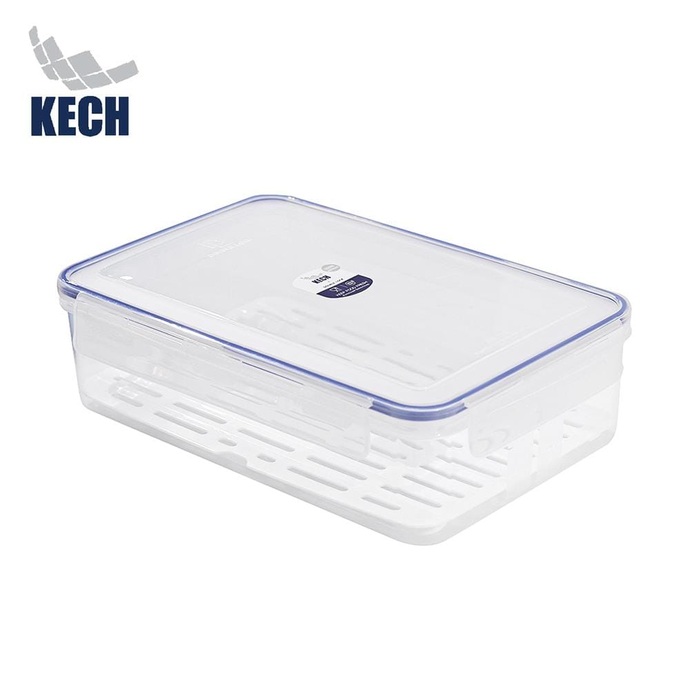 กล่องอาหารเหลี่ยม 4.2 ลิตร KECH x DOUBLE LOCK No.9512_0