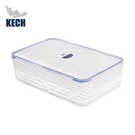 กล่องอาหารเหลี่ยม 4.2 ลิตร KECH x DOUBLE LOCK No.9512_1