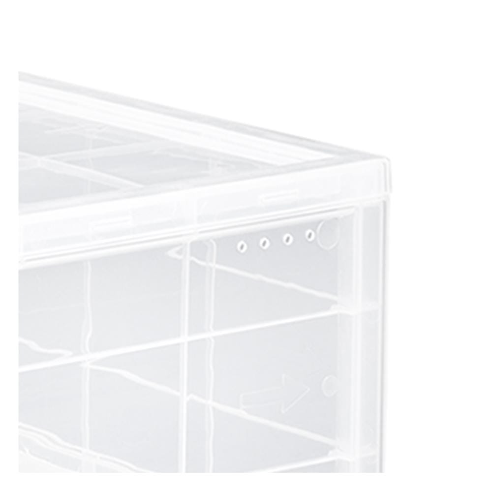 กล่องรองเท้า STACKO MAGNETIC LOCK 28X37X18.3 ซม. ใส