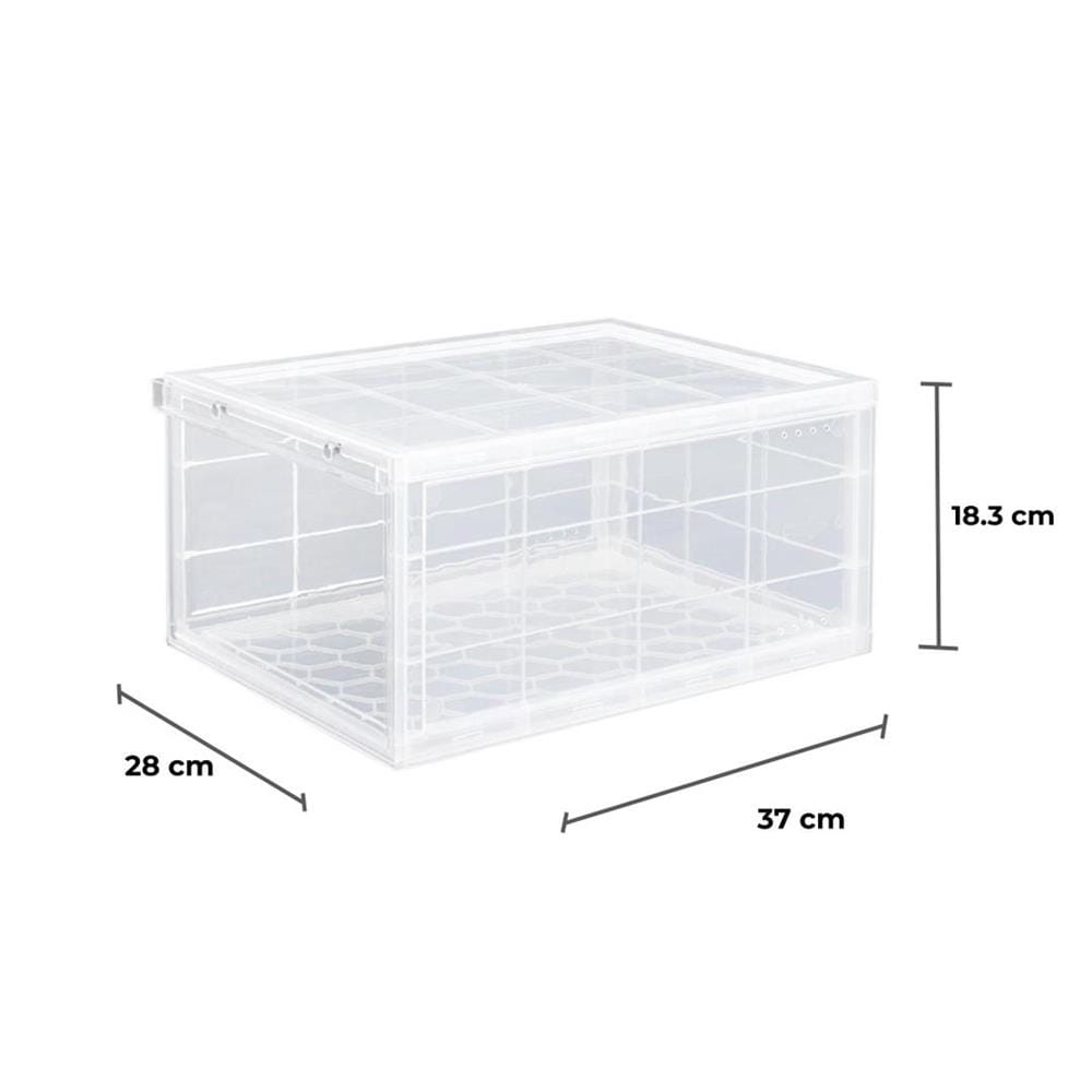 กล่องรองเท้า STACKO MAGNETIC LOCK 28X37X18.3 ซม. ใส