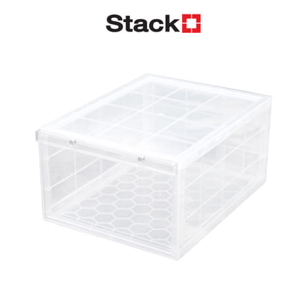 กล่องรองเท้า STACKO MAGNETIC LOCK 28X37X18.3 ซม. ใส_1