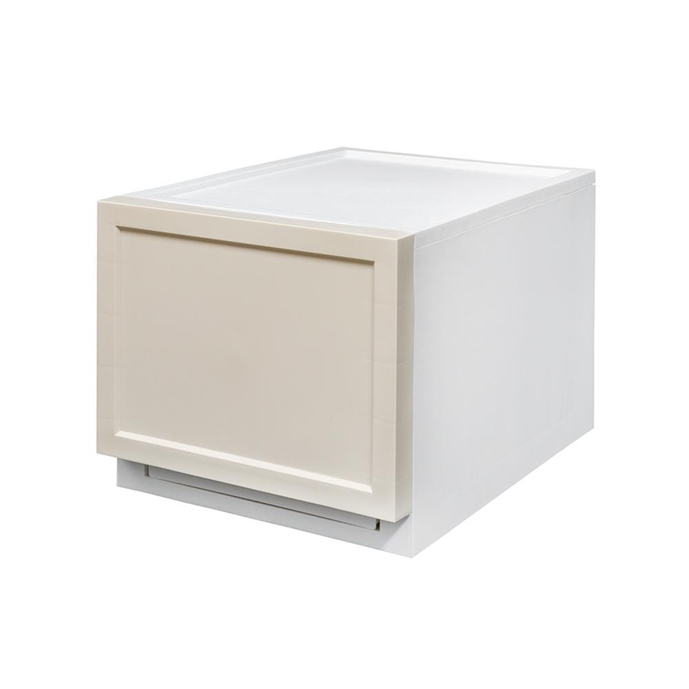 กล่องลิ้นชัก 1 ลิ้นชัก STACKO ECO S 27x39.5x24 ซม. สีเบจ