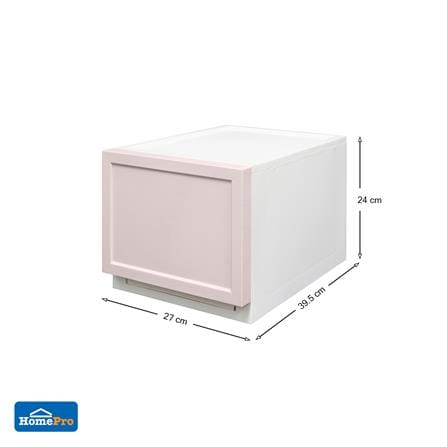 กล่องลิ้นชัก 1 ลิ้นชัก STACKO ECO S 27x39.5x24 ซม. สีชมพู_6