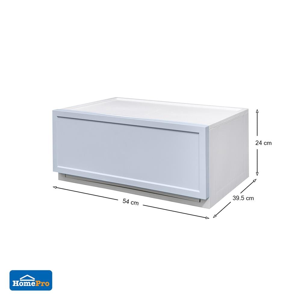 กล่องลิ้นชัก 1 ลิ้นชัก STACKO ECO M 54x39.5x24 ซม. สีฟ้า