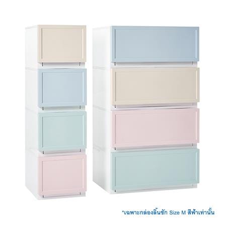 กล่องลิ้นชัก 1 ลิ้นชัก STACKO ECO M 54x39.5x24 ซม. สีฟ้า_2