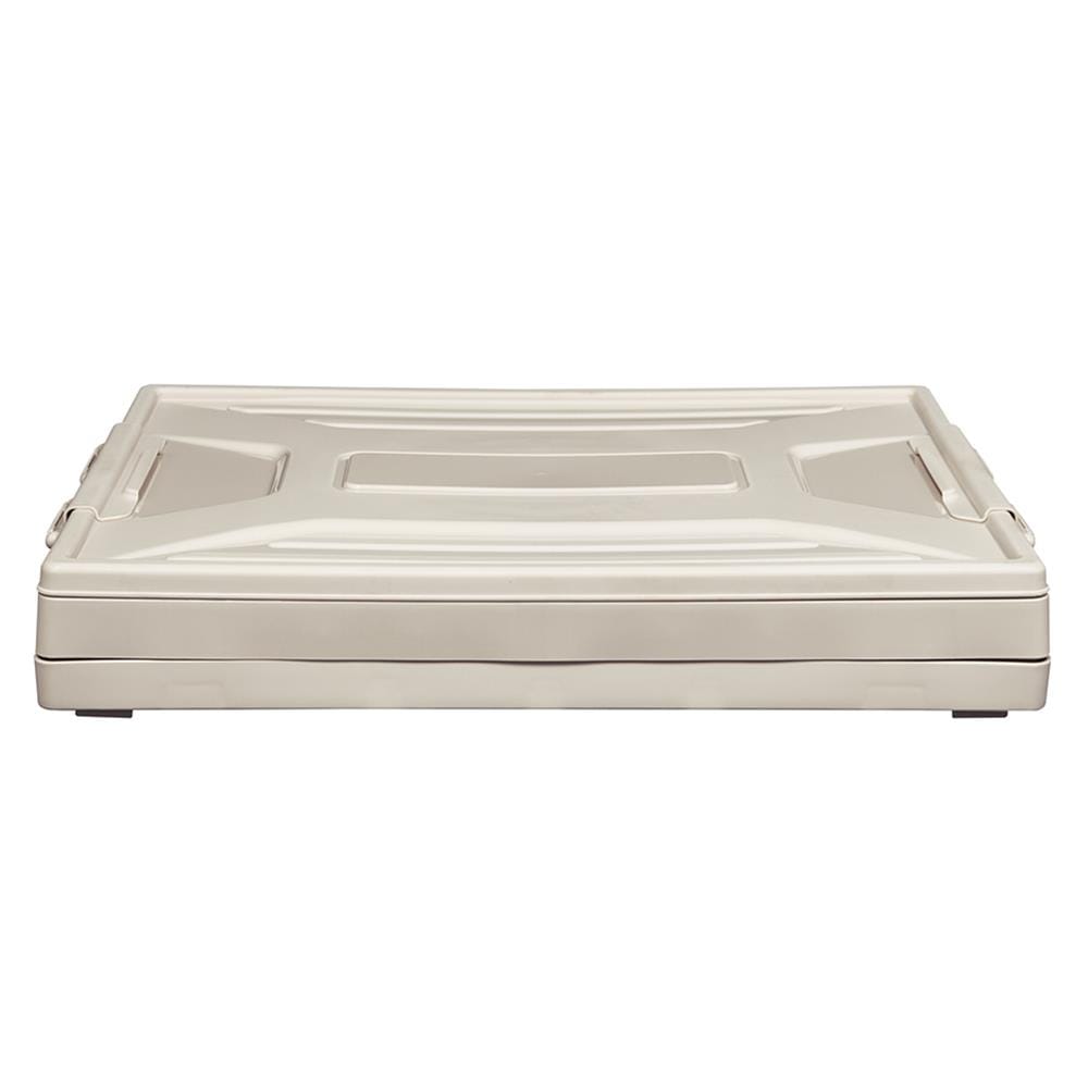 กล่องเก็บของพับได้ STACKO 37x56x35.5 ซม. สีเบจ/ขาว
