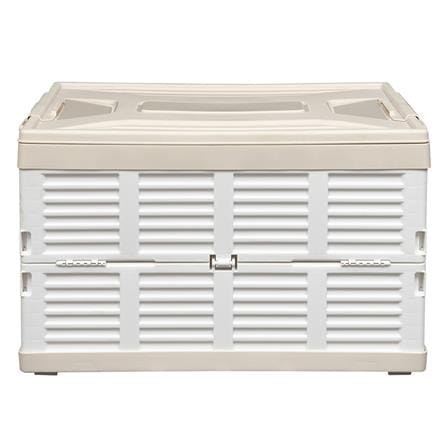 กล่องเก็บของพับได้ STACKO 37x56x35.5 ซม. สีเบจ/ขาว_1