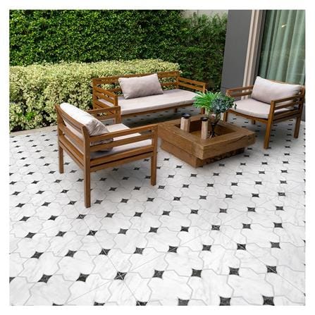 กระเบื้องพื้น 18x18 นิ้ว TARA เอนยา มาร์เบิล ขาว EXC PM_4