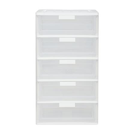 ตู้ลิ้นชัก 5 ชั้น STACKO MAX(L) 58.5x41x109 ซม. สีใส_1