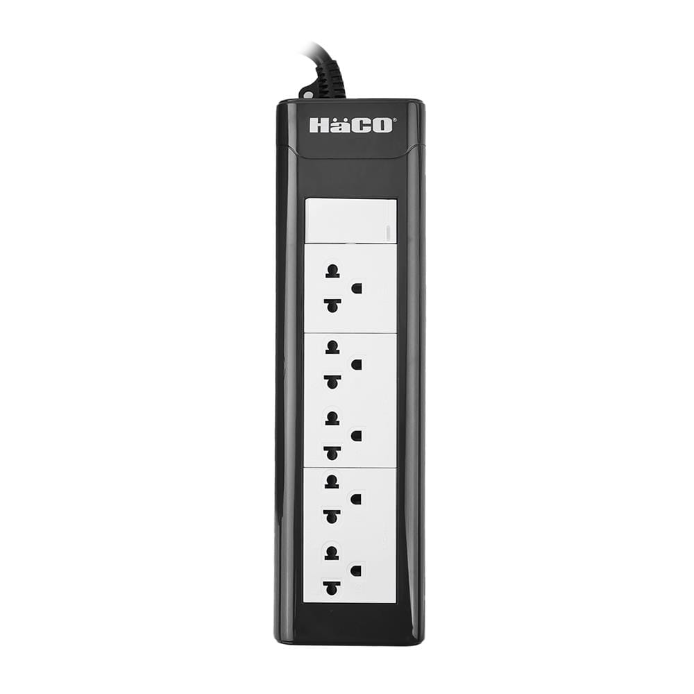 รางปลั๊กไฟ 5ช่อง 1สวิตซ์ HACO EPN-S5EB/5 16 แอมป์ 5 เมตร_1
