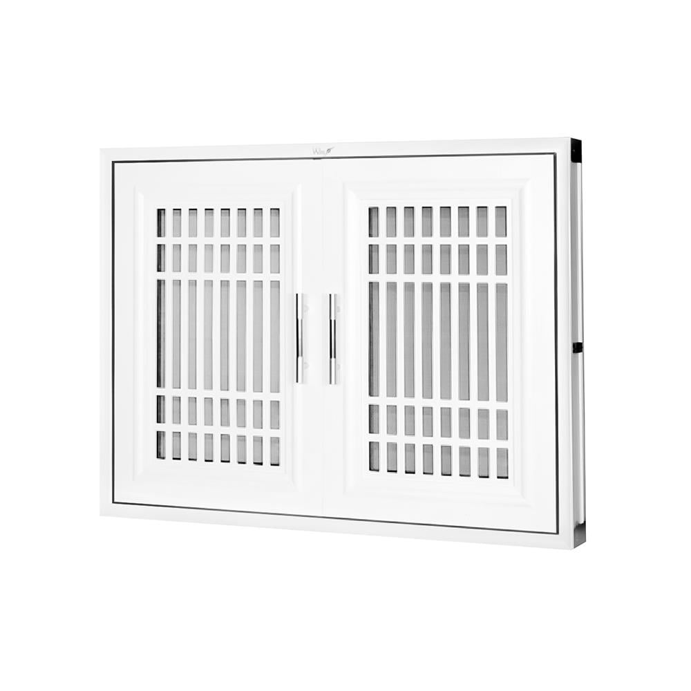 บานซิงค์คู่ WING UPVC DHEVA 86x65.5 ซม. สีขาว