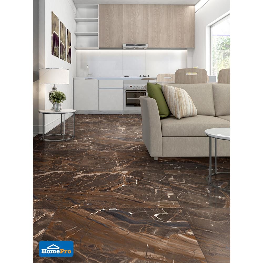 กระเบื้องพื้น 60x90 ซม. เมลเลอร์ น้ำตาล 1.08M2