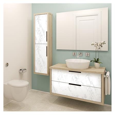 วอลล์สติ๊กเกอร์ DIY STIXMATE WHITE MARBLE 1x3 ม. สีขาว_1