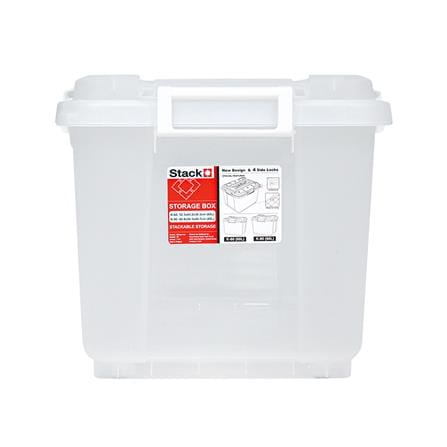 กล่องหูล็อค STACKO 60 ลิตร 52.3x43.2x38.3 ซม. สีใส_1