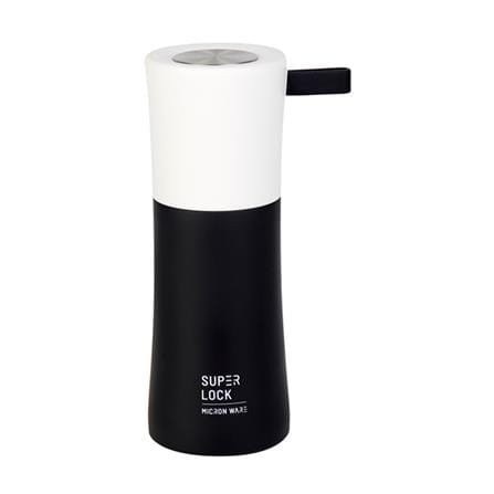 ขวดน้ำสเตนเลส SUPER LOCK S133BK  0.75 ลิตร สีขาว/ดำ_0