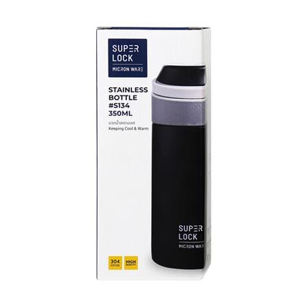 กระติกสุญญากาศ SUPER LOCK S134SV 0.35 ลิตร สีเงิน_1