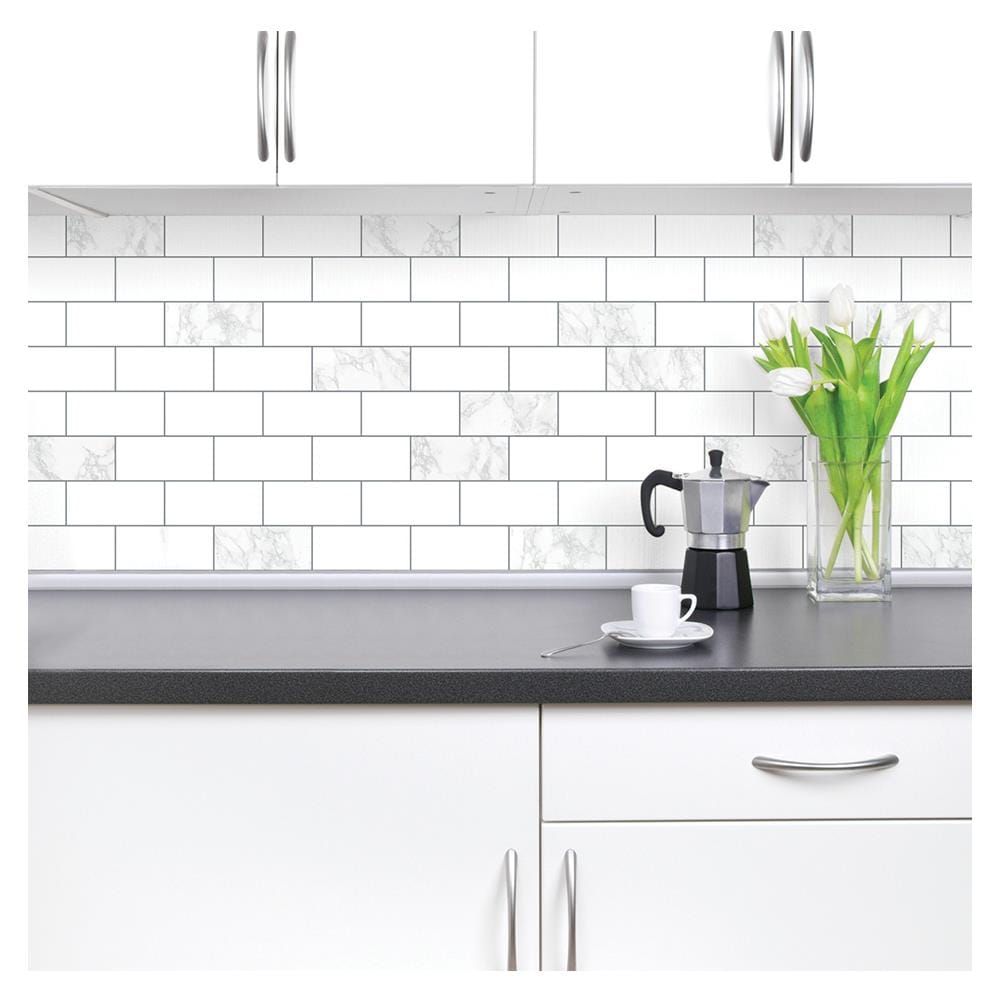 วอลล์สติ๊กเกอร์ DIY STIXMATE BRICK WH 1x3 ม. สีขาว