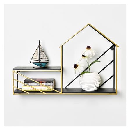 ชั้นติดผนัง (C) STACKO IDYLLIC 60x15x40 ซม. สีดำ/ทอง_2