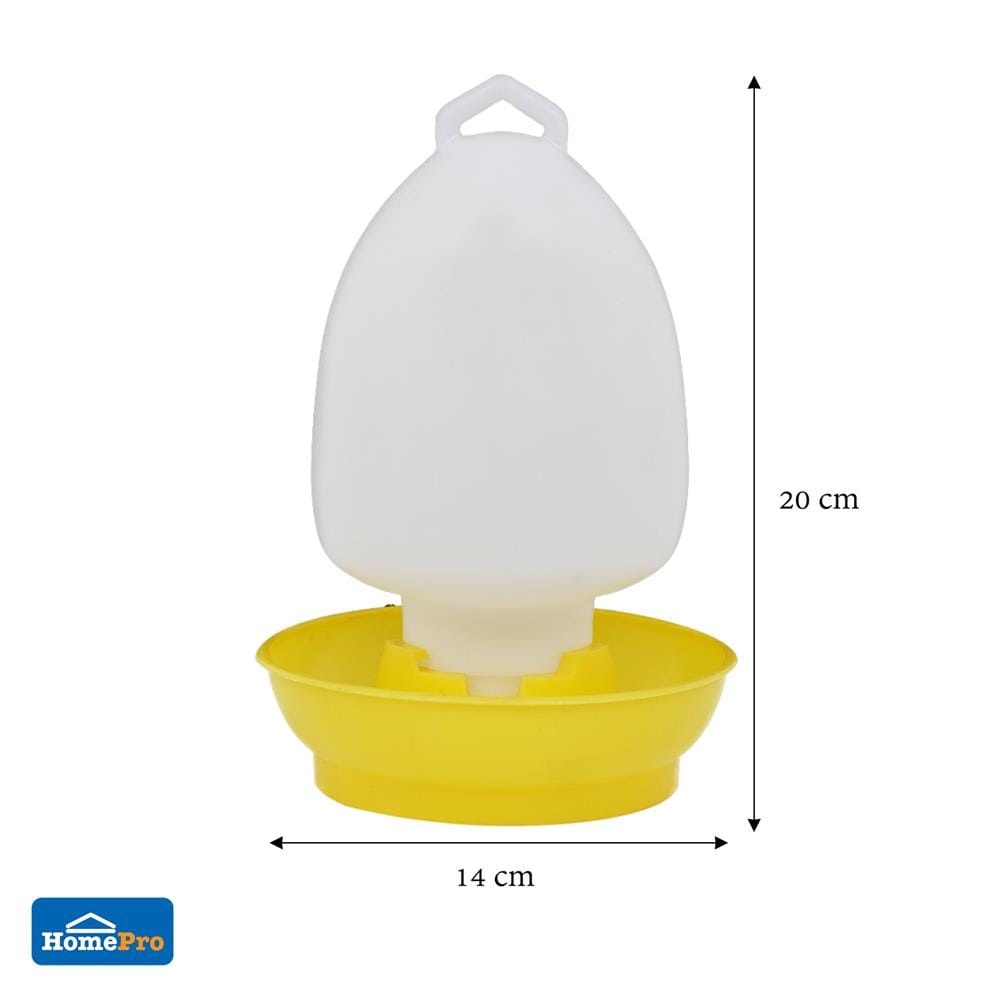 ถังน้ำไก่ 1 ลิตร สีเหลือง SPRING