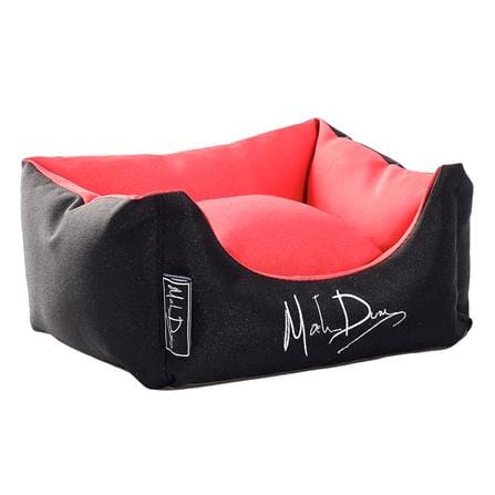ที่นอนสุนัขโซฟา MAHDUM 100X76 ซม. สีดำ-แดง