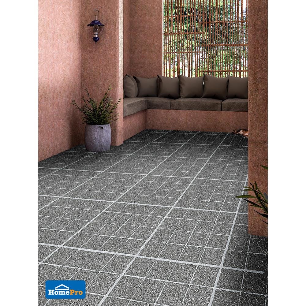 กระเบื้องพื้น 16x16 นิ้ว TARA โมวาโด เทาเข้ม EXC 0.96 ตร.ม.