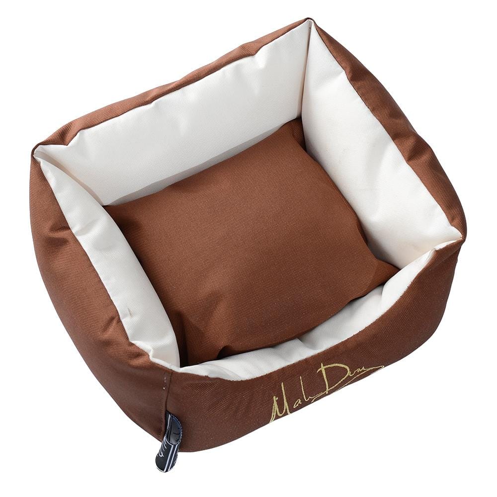 ที่นอนสุนัขโซฟา MAHDUM 80X60 ซม. สีน้ำตาล/ครีม