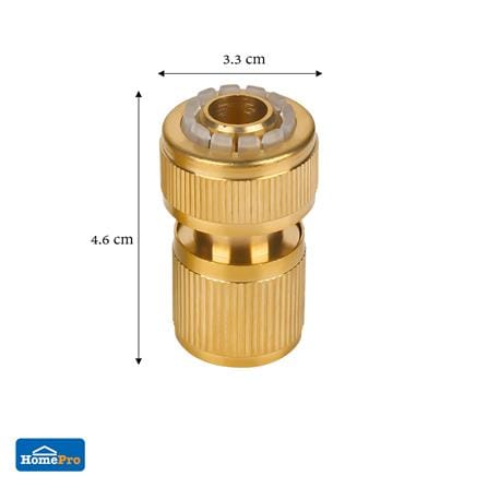 ข้อต่อสายยางทองเหลือง พร้อมตัวหยุดน้ำ SPRING NB-BS-58 5/8 นิ้ว_3