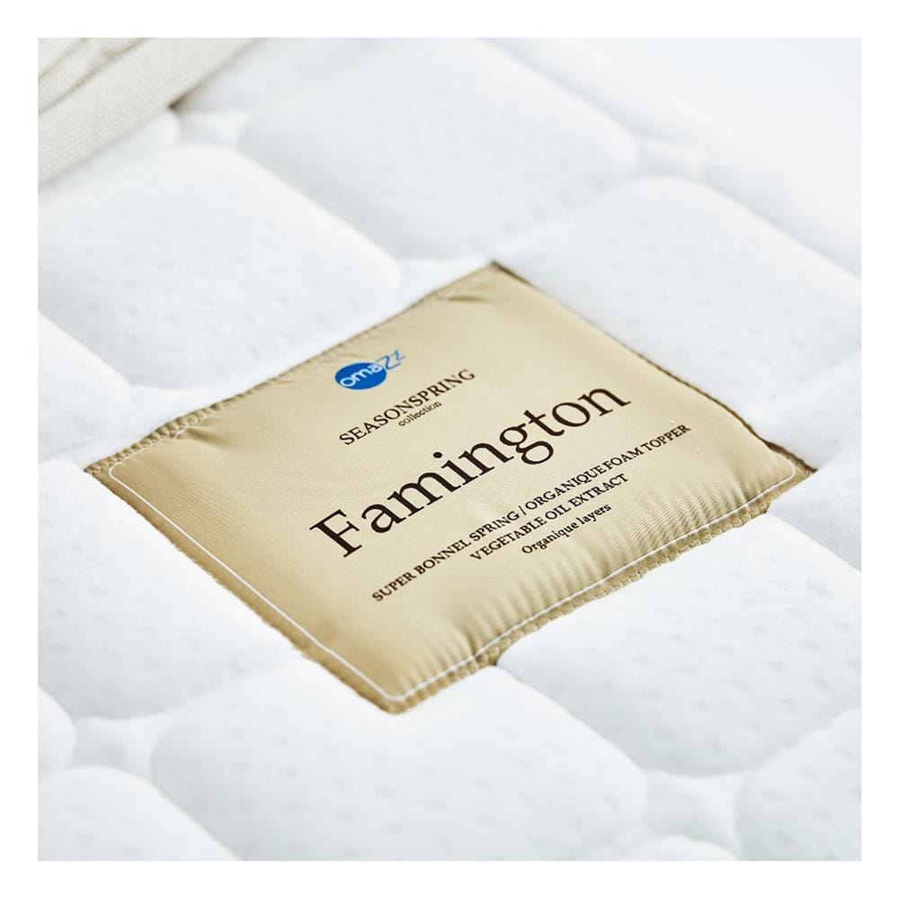 ที่นอนสปริง 5 ฟุต OMAZZ รุ่น FAMINGTON พร้อมชุดเครื่องนอน 8 ชิ้น
