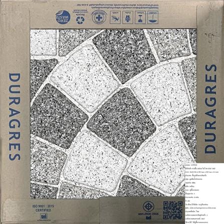 กระเบื้องพื้น 16x16 นิ้ว DURAGRES โมวี่ เทา EXC 1M2_6