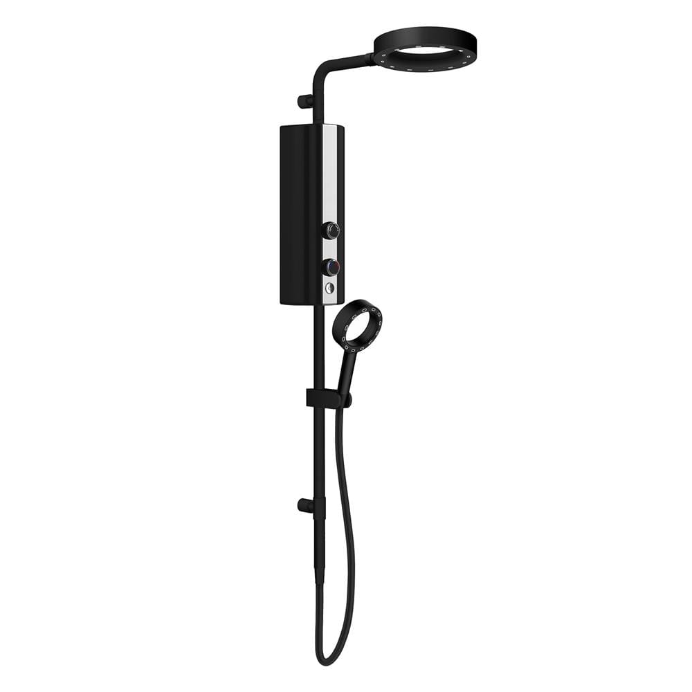 ฝักบัว RAIN SHOWER น้ำอุ่น HAFELE 495.60.076 สีดำ