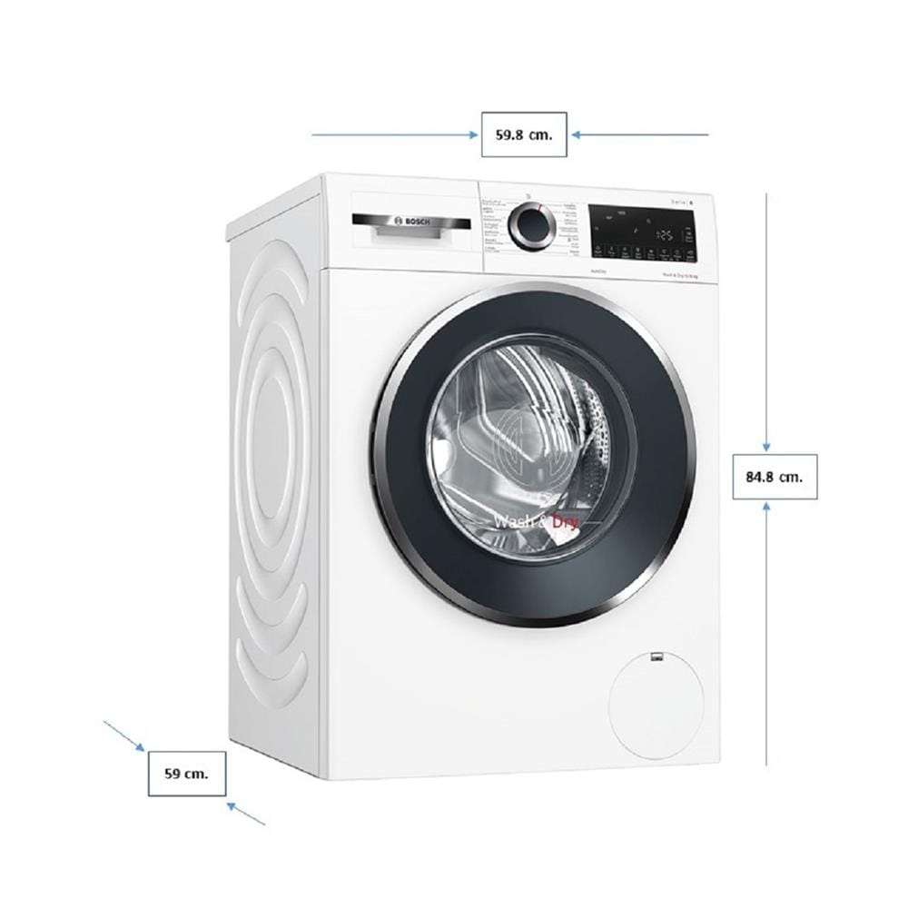 เครื่องซักอบ BOSCH WNA254U0TH 10/6 กก. 1400RPM อินเวอร์เตอร์