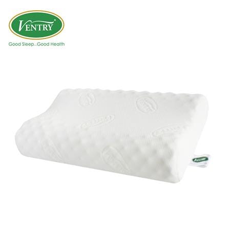 หมอนสุขภาพ ยางพารา VENTRY PT3 KNOBBY 60x36x12 ซม. สีขาว_0