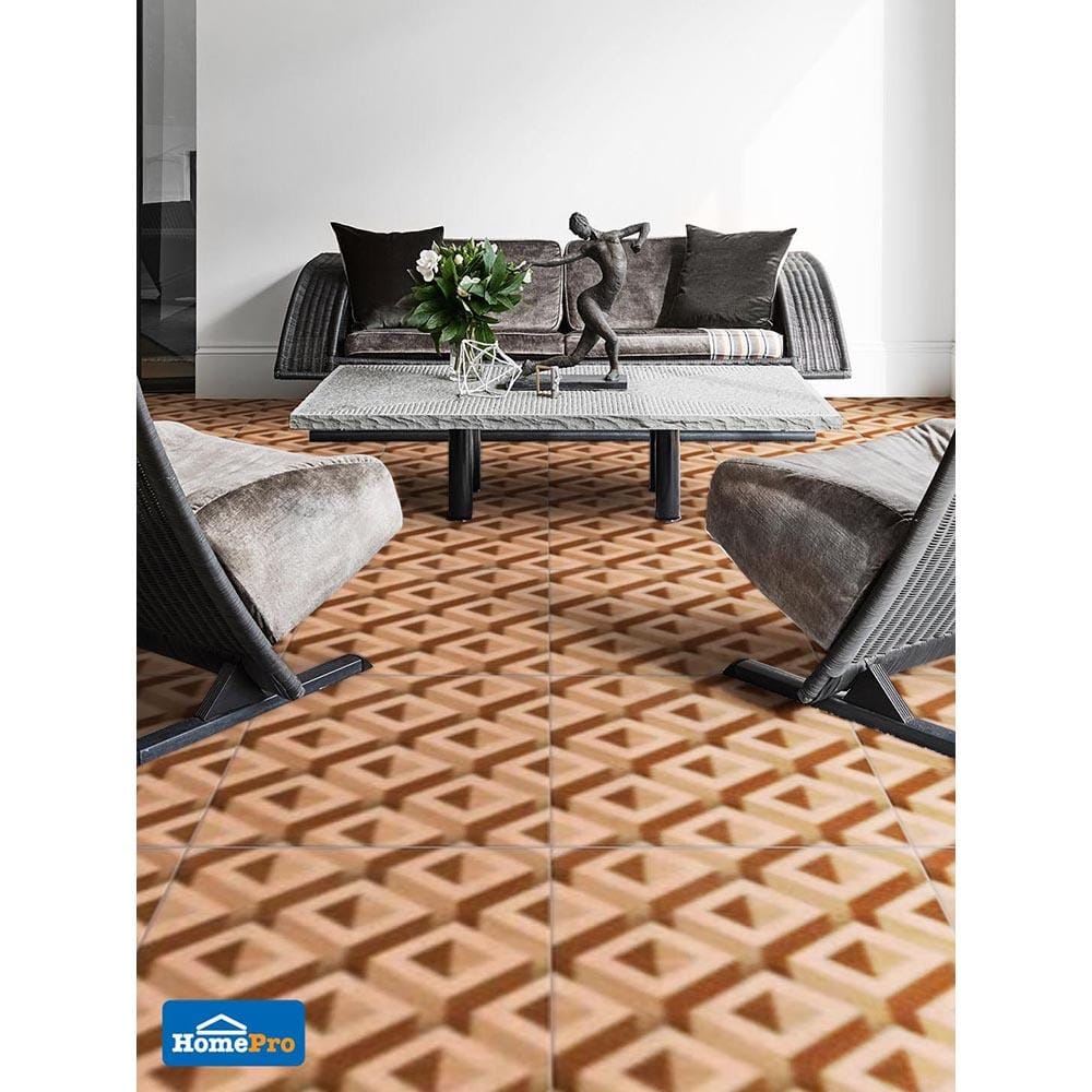 กระเบื้องพื้น 60x60 ซม. CERGRES ลาวิโต้ น้ำตาล A 1.44M2