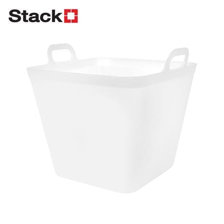 กล่องหูหิ้ว STACKO รุ่นบิ๊กกี้ เอียร่า 42x40x41.5 ซม. สีขาวใส_0