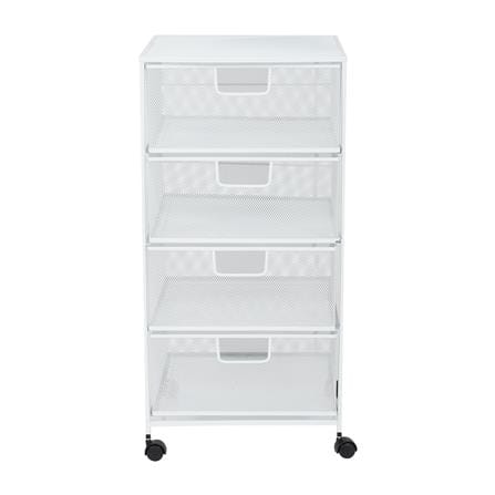 ชั้นลิ้นชักเหล็ก 4 ชั้น STACKO BILA 33.5x37.5x73 ซม. สีขาว_1