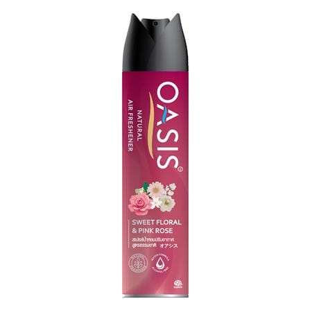 สเปรย์ปรับอากาศ OASIS  320ml SWEET FLORAL & PINK ROSE_0
