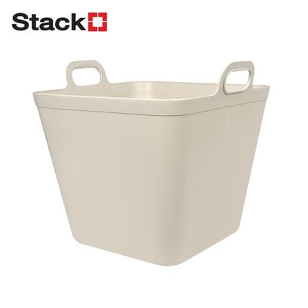 กล่องหูหิ้ว STACKO รุ่นบิ๊กกี้ เอียร่า 42x40x41.5 ซม. สีเบจ