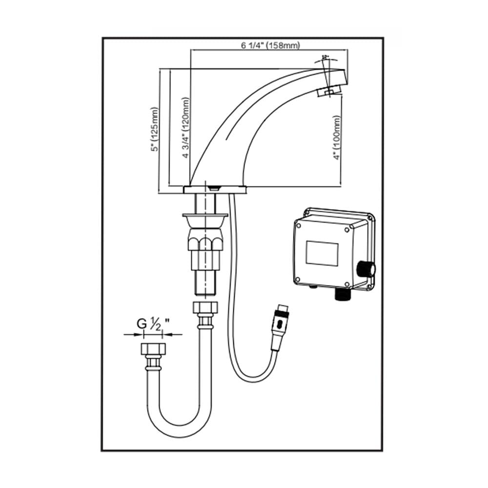 ก๊อกอ่างล้างหน้า SENSOR DELANY DE-SF3400-DC