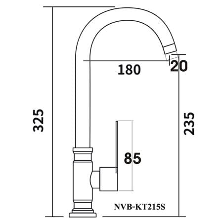 ก๊อกซิงค์เคาน์เตอร์เดี่ยว NOVABATH NVB-KT125S_1