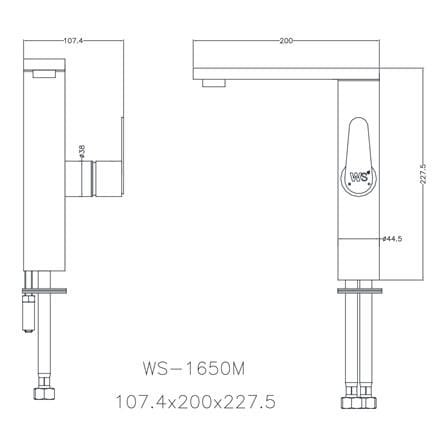 ก๊อกอ่างล้างหน้าผสม WS-1650M_1