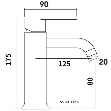 ก๊อกอ่างล้างหน้าเดี่ยว NOVABATH NVB-CT123S_1