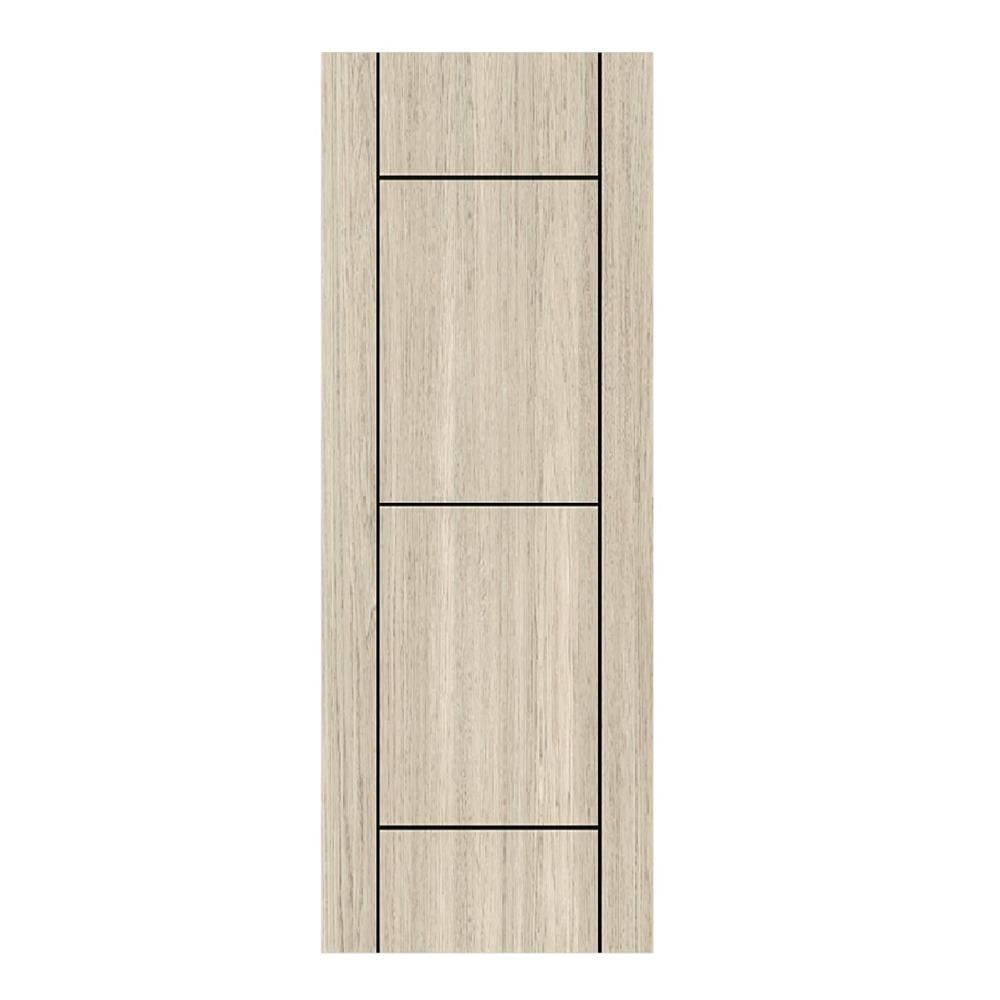 ประตูภายใน UPVC เจาะลูกบิด PARAZZO PUN04 90x220 ซม. สีเทา