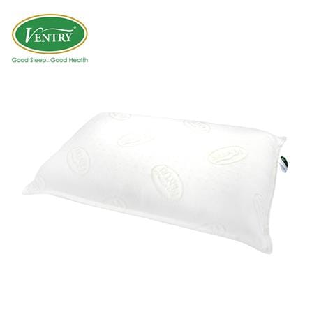 หมอนสุขภาพ ยางพารา VENTRY EURO 40x64x14 ซม. สีขาว_0