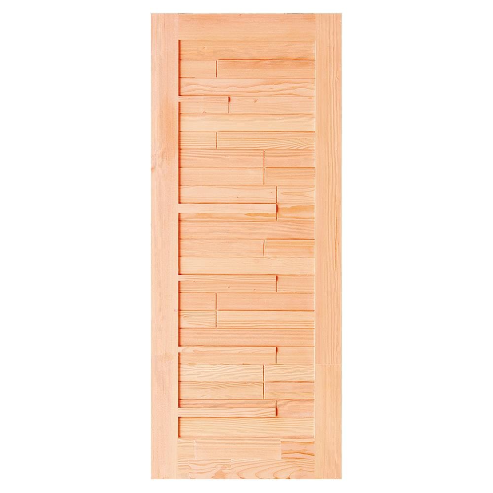 ประตูไม้ดักลาสเฟอร์ D2D ECO PINE-034 90X220 ซม.
