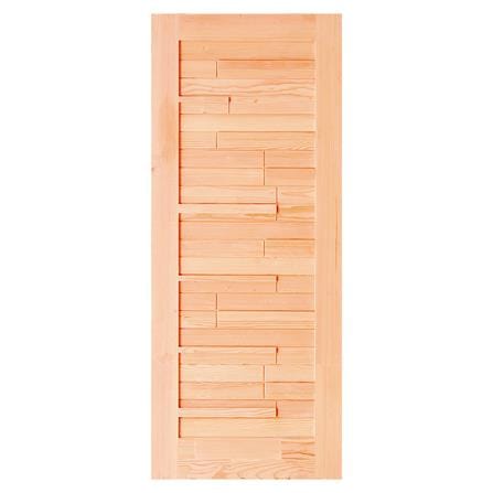 ประตูไม้ดักลาสเฟอร์ D2D ECO PINE-034 90X220 ซม._0