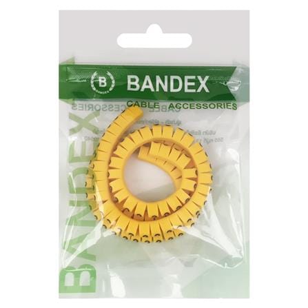 เคเบิ้ลมารคเกอร์ BANDEX BM1-3-100-MT เบอร์ 3 สีเหลือง_1