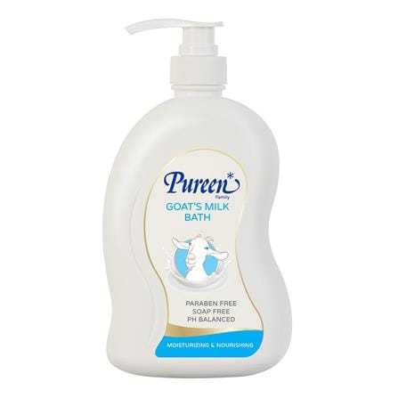 สบู่เหลวอาบน้ำเด็ก PUREEN 500ml FAMILY GOATS MILK_0