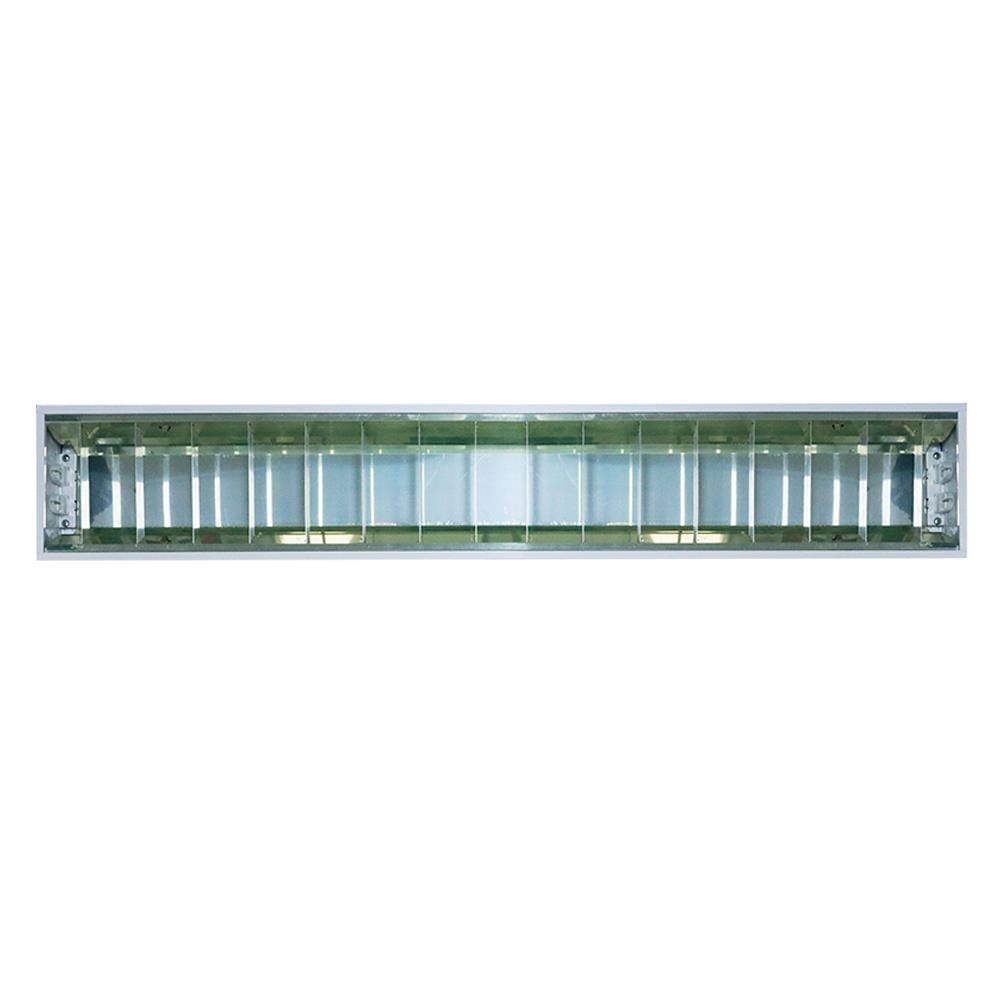 โคมตะแกรงติดลอย RACER LINEAR LOUVER 2x18 วัตต์ สีขาว